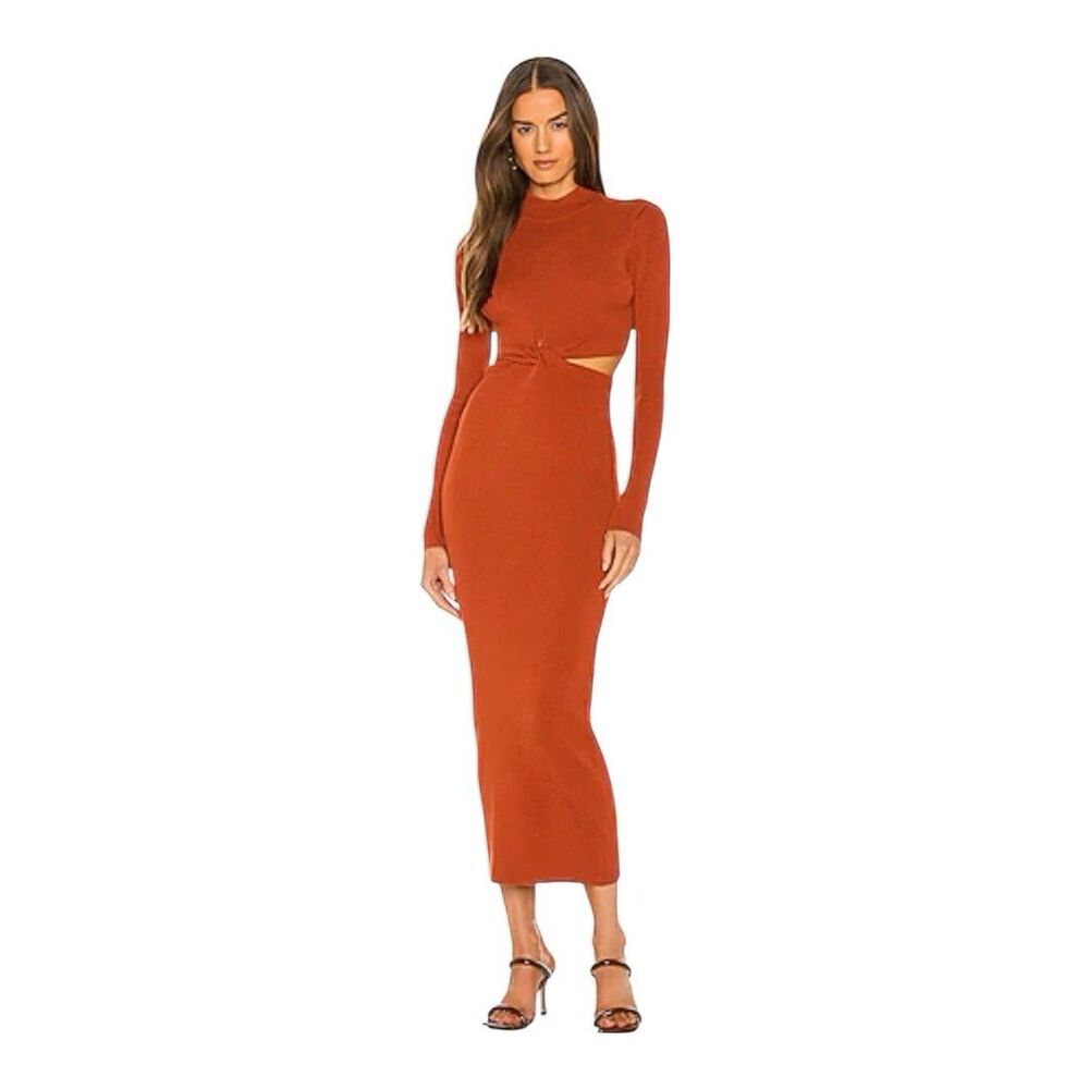 Ronny Kobo Opal Dress in Baked Clay Size XS